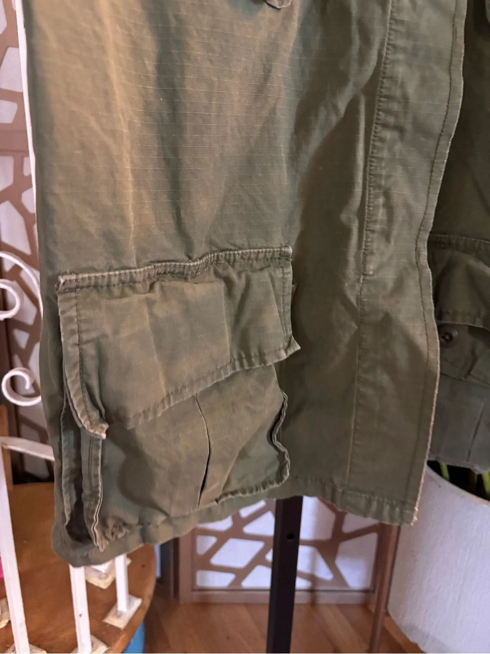 Denim & Supply Ralph Lauren Military Utility Shirt Jacket Olive Green Large - Picture 4 of 8